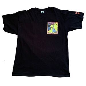 Public Image Black Vintage Graphic T-shirt Size XL